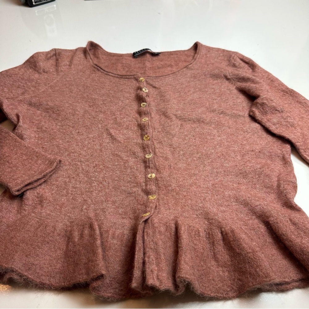 Peruvian Connection Mauve Button-Down Shirt - image 2